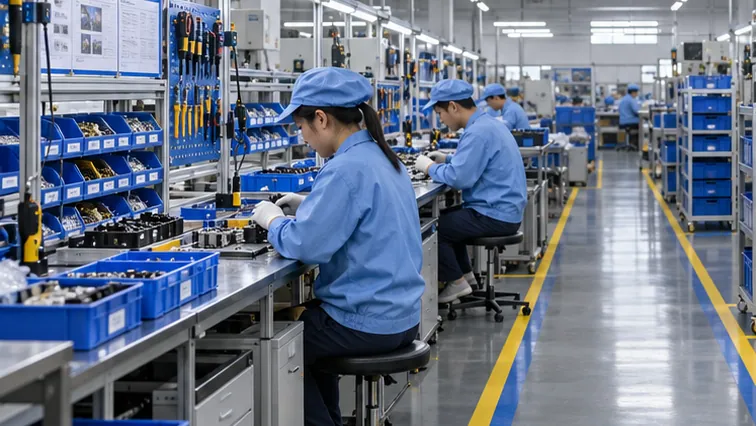 电子制造同一场景按方案调整后的局部示意