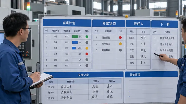 多班次生产同一场景按方案调整后的局部示意