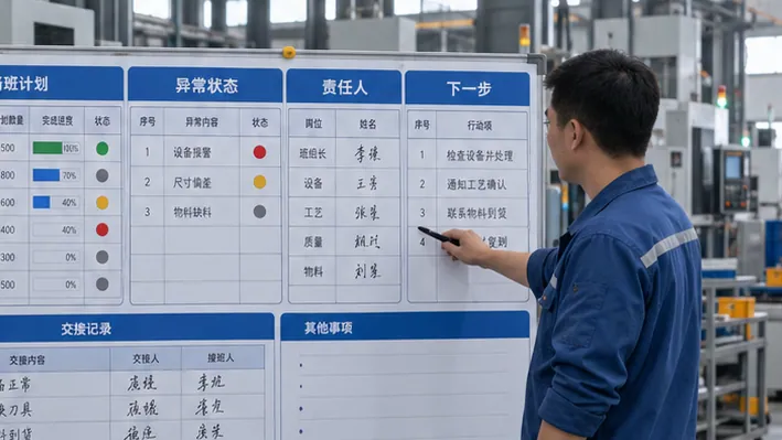 多班次生产同一场景按方案调整后的局部示意