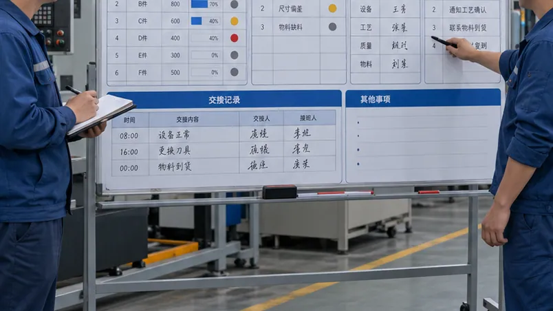 多班次生产同一场景按方案调整后的局部示意