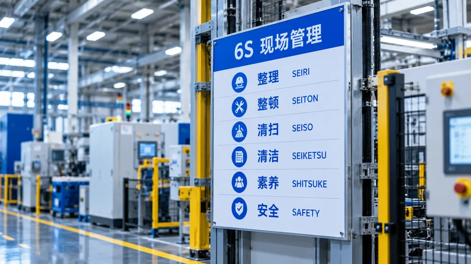 AI工业场景示意：6S现场管理看板，非客户项目实拍